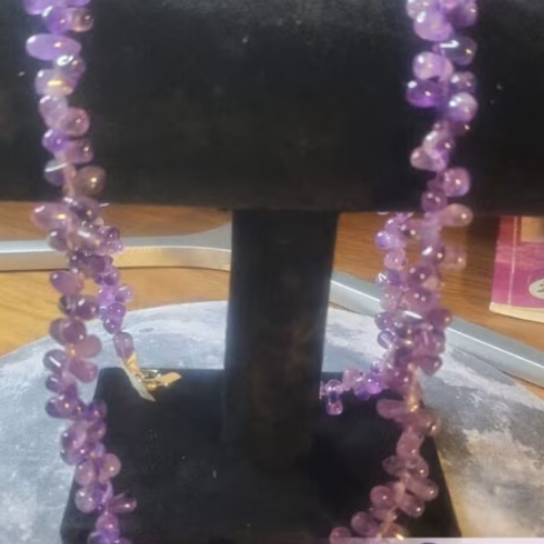 Collana ametista argento 925 AA L'arcano segreto collana-pepita-ametista