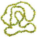 Collana di peridoto barocco extra lunghezza 80 cm