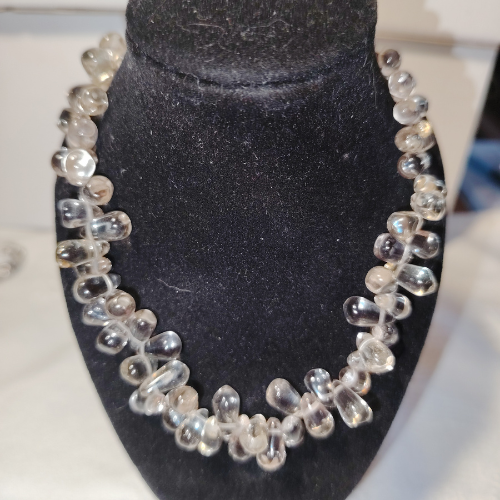 Collana "Grappoli di Luce Bruna" – Quarzo Fumé AA e Argento 925