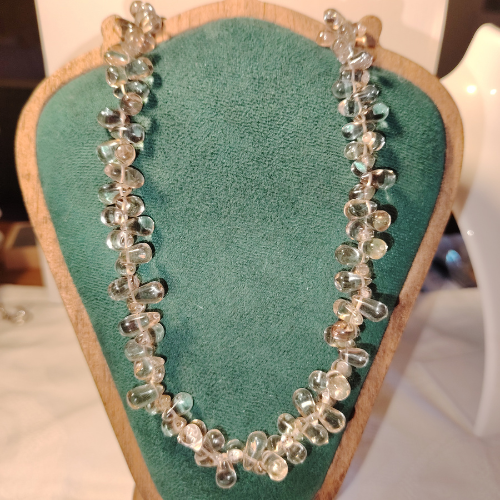 Collana "Grappoli di Luce Bruna" – Quarzo Fumé AA e Argento 925