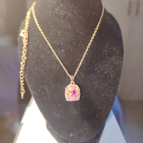 Collana "Sole di Magenta" – Campanella Artigianale