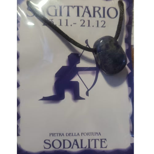 Collana pietra fortuna sagittario L'arcano segreto collana-sodalite