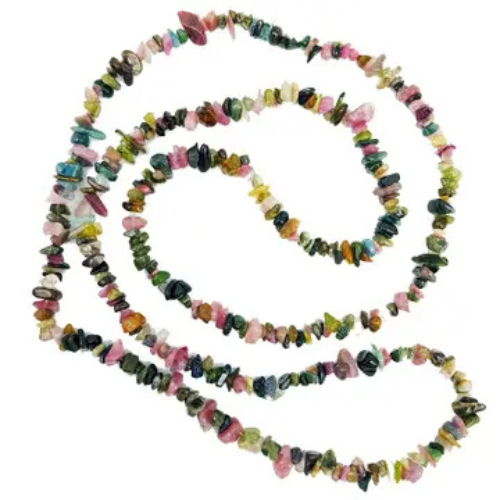 Collana barocca in tormalina multicolore – bella qualità