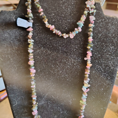 Collana barocca in tormalina multicolore – bella qualità