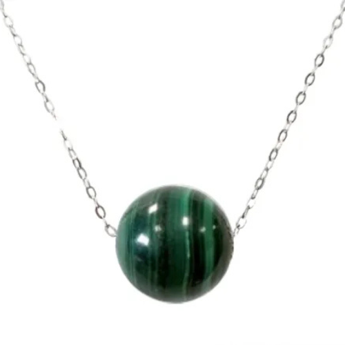 Collana in argento Malachite L'arcano segreto collana-verde-malachite