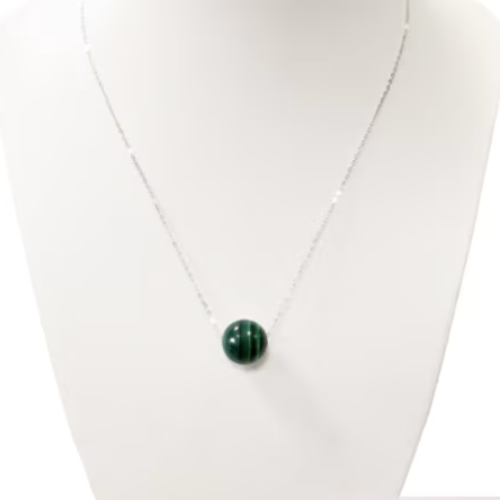 Collana in argento Malachite L'arcano segreto collana-verde