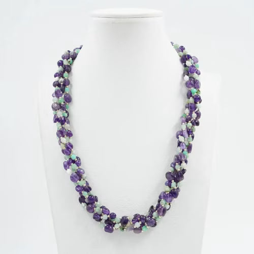 Collana con crisoprasio ametista L'arcano segreto collier-ametista-crisopasio