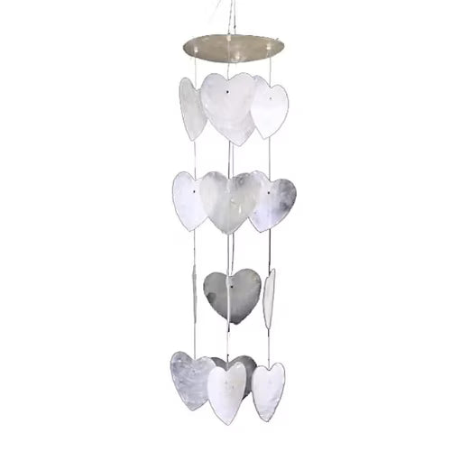 Cuoricini conchiglia Capiz bianca L'arcano segreto cuoricini