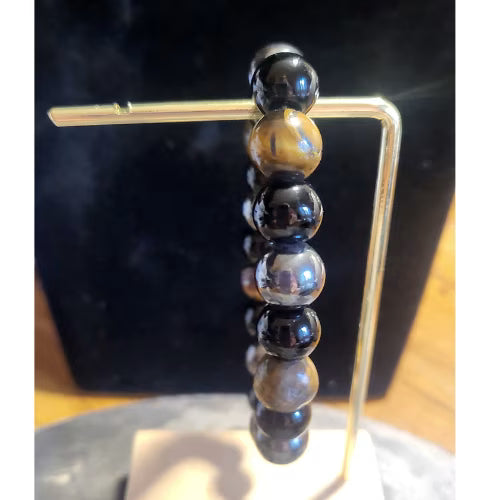 Bracciale ematite tigre ossidiana - L'arcano segreto