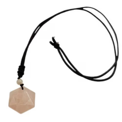 Collana esagramma quarzo rosa - L'arcano segreto