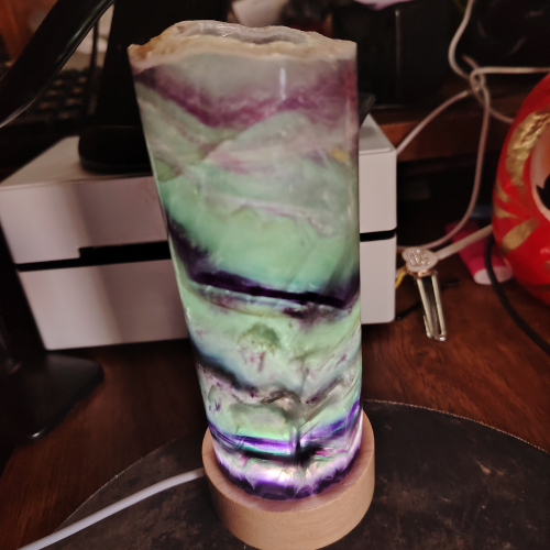 Lampada fluorite arcobaleno