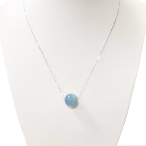 Collana in argento acquamarina L'arcano segreto girocollo-argento