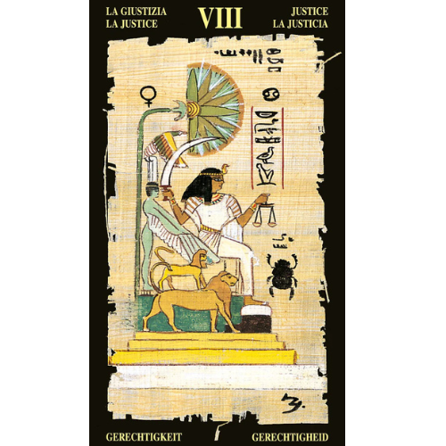 Tarocchi egyptian tarot L'arcano segreto giustizia