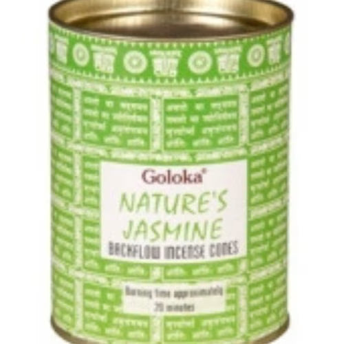 Goloka coni backflow gelsomino L'arcano segreto incenso-goloka-gelsomino