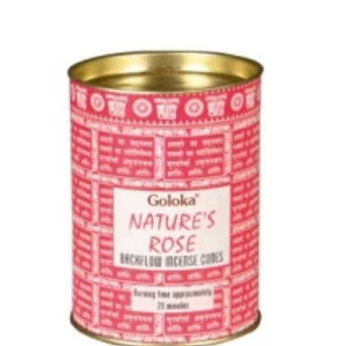Goloka coni backflow natures rose L'arcano segreto incenso-goloka-rosa