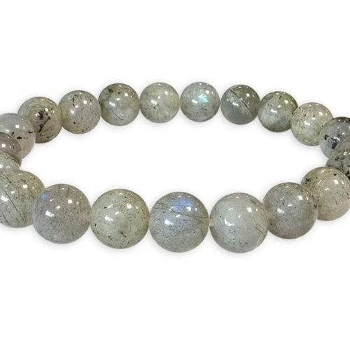 Bracciale in Labradorite Naturale Qualità AB – Perle Intermedie 6-7mm