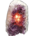 Amethyst druse lamp