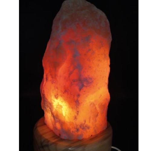Lampada in Aragonite Grezza