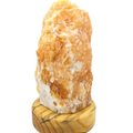 Lampada in Aragonite Grezza