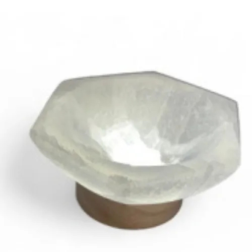 Portagioie in selenite L'arcano segreto lampada-porta