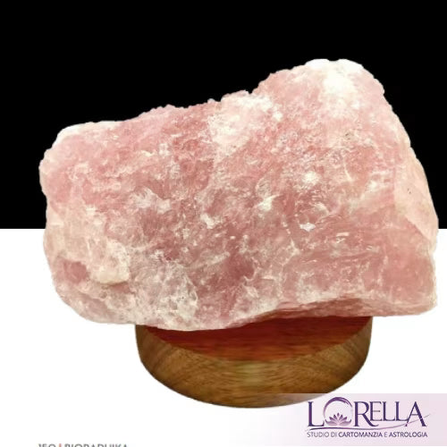 Base led quarzo rosa - L'arcano segreto