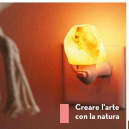 Lampada Sale Himalaya notturna L'arcano segreto luce-notturna-sale