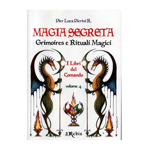 Libro di magia Magia Segreta, volume 4, copertina con figure magiche e candele
