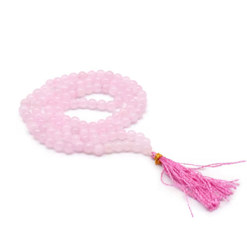 Rosario Mala in quarzo rosa - L'arcano segreto
