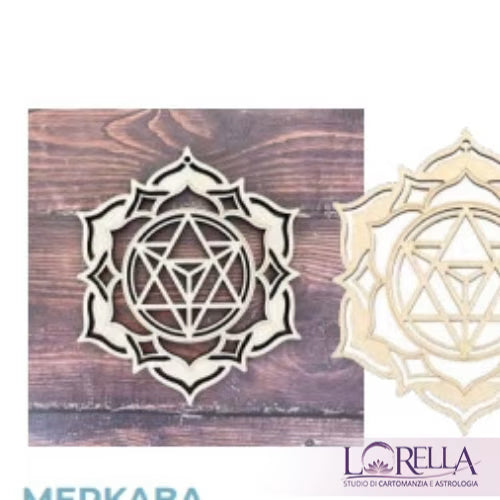 Merkaba stella tetraedro tridimensionale L'arcano segreto merkara-oro