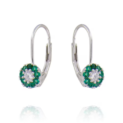 Orecchini monachella verdi Chiaruzzi L'arcano segreto orecchini-colorati-argento