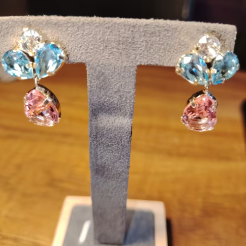 Orecchini Chiaruzzi argento zirconi L'arcano segreto orecchini-colorati