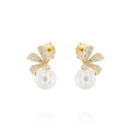 Orecchini fiore perla bianca L'arcano segreto orecchini-fiocco-perla