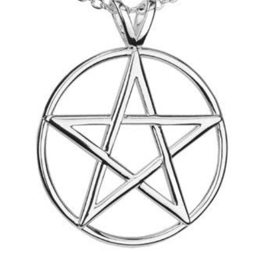 Collana pentagramma L'arcano segreto pentagramma-argento