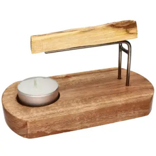 Bruciatore di Palo Santo in Legno di Acacia – Supporto