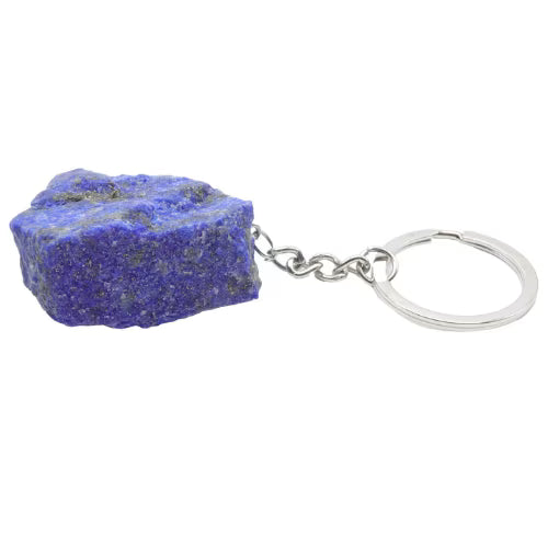 Portachiavi con lapislazzuli grezzo L'arcano segreto porta-chiavi-lapis