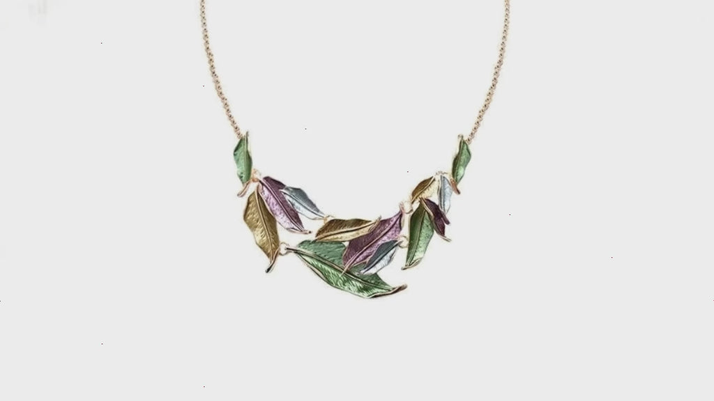 Collana foglie smaltate Amorino