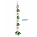 Decorazione da appendere in quarzo rosa e avventurina, 30 cm