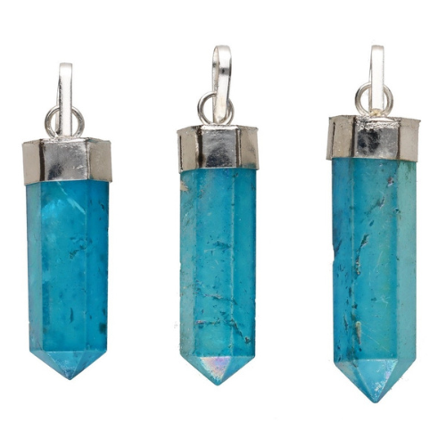 Ciondolo quarzo aura L'arcano segreto quarzo-dimensioni