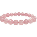 Bracciale con quarzo rosa 10 mm - L'arcano segreto
