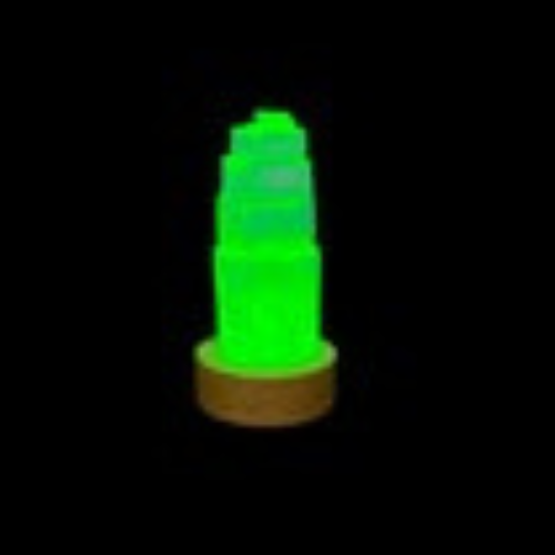 Base selenite iceberg multicolor L'arcano segreto selenite-verde