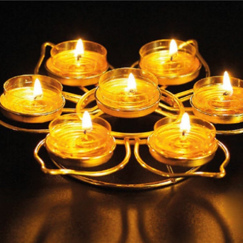 Portacandeline 7 petali L'arcano segreto set-7