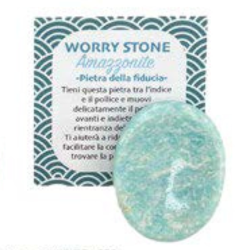 Worry stone amazzonite L'arcano segreto sollievo-amazzonite