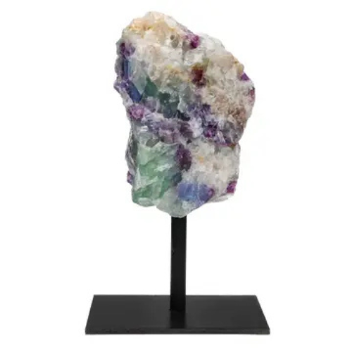 Base di Fluorite Arcobaleno del Brasile – Pezzo Unico da Collezione