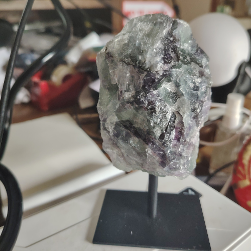Base di Fluorite Arcobaleno del Brasile – Pezzo Unico da Collezione