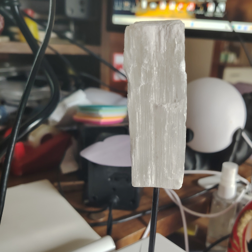 Base di Selenite del Brasile – Piastra Naturale per Purificazione