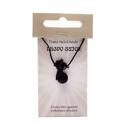 Amuleto tibetano Nagpo Gujor L'arcano segreto talismano-nero