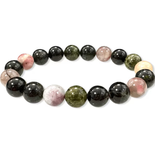 Bracciale tormalina Perline multicolori - L'arcano segreto