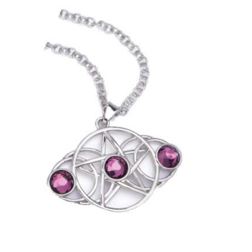 Collana triplice luna pentacolo L'arcano segreto triplice-luna