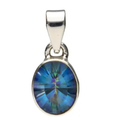 Pendente in Argento 925 con Topazio Mistico Naturale del Brasile